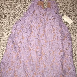 Purple lace blouse